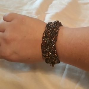 Braided beaded bracelet